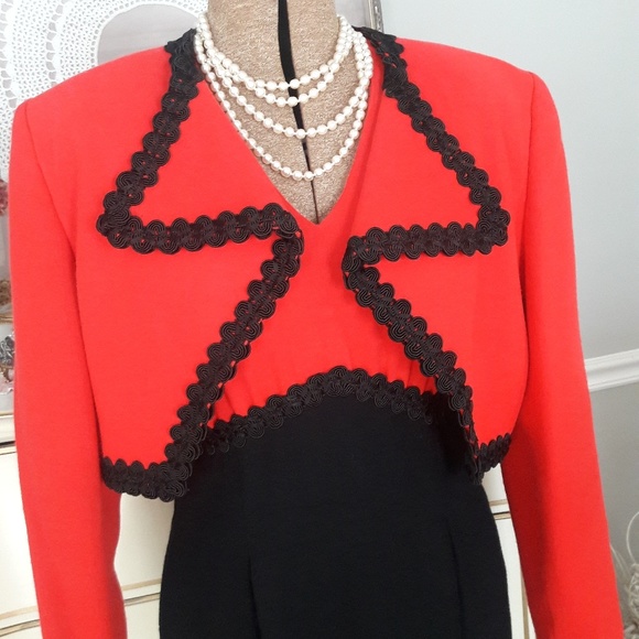 Vintage Dresses & Skirts - STUNNING, VTG DESIGNER"ALFRED FIANDACA" ! SZ 10